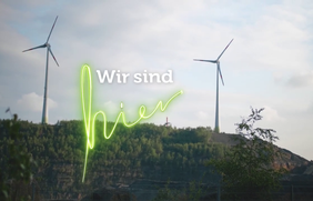 Wir sind hier - grünes Licht Windpark Piesberg