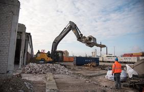 Die Bauarbeiten für das neue Containerterminal am Osnabrücker Hafen haben begonnen.