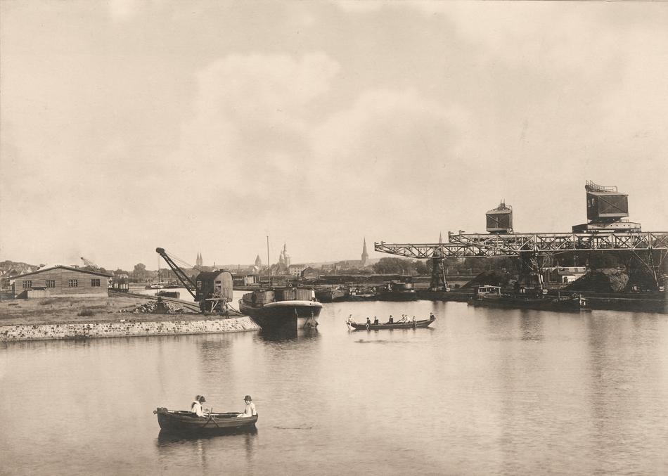 Historische Aufnahme des Osnabrücker Hafens