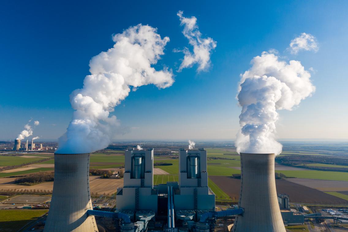 Kohle-Kraftwerk zur Stromerzeugung
