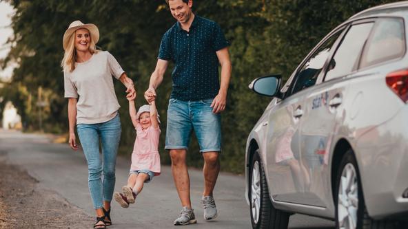 Carsharing Angebot des statteilautos für Familien