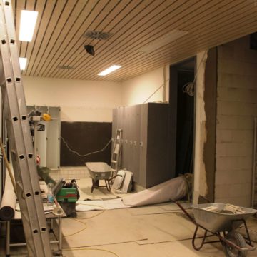 Umbauarbeiten Loma-Sauna