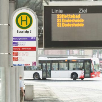 Bus am Hauptbahnhof