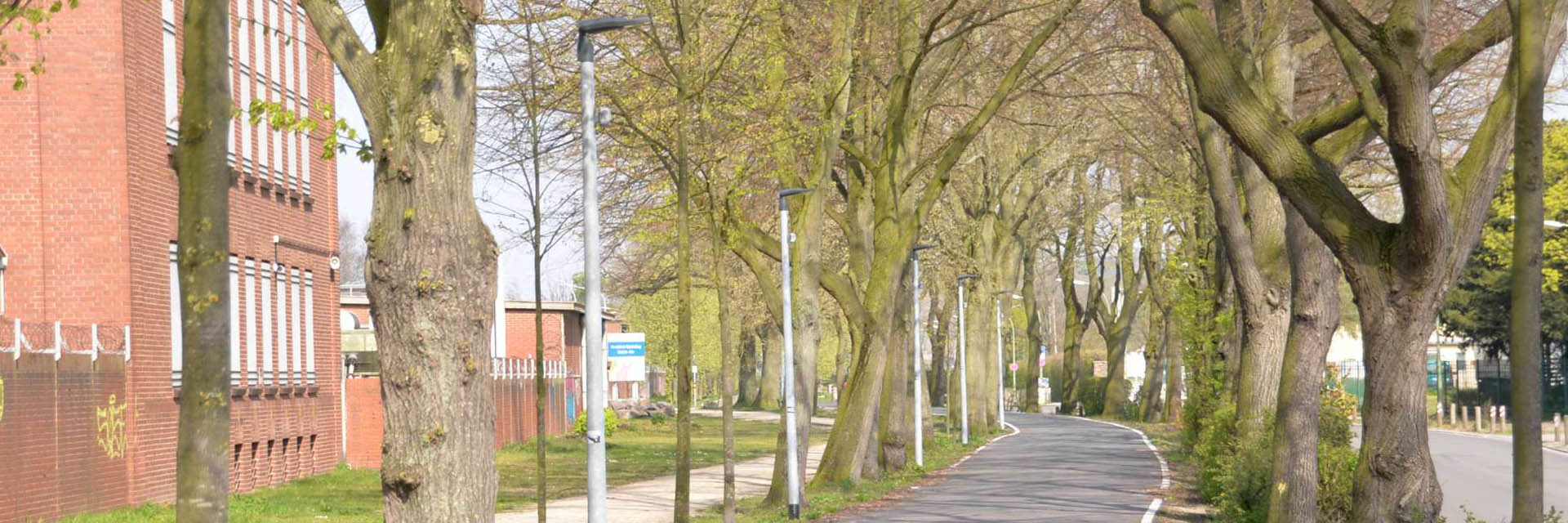 Straßenbeleuchtung Radschnellweg