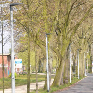 Straßenbeleuchtung Radschnellweg