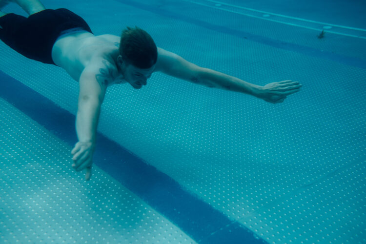 Schwimmen in den Bädern