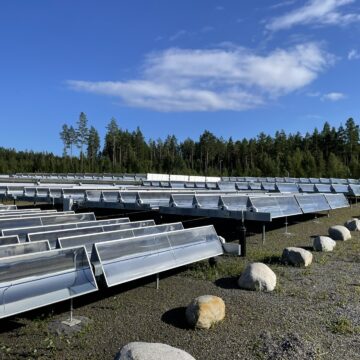 Solarthermiefeld in Schweden